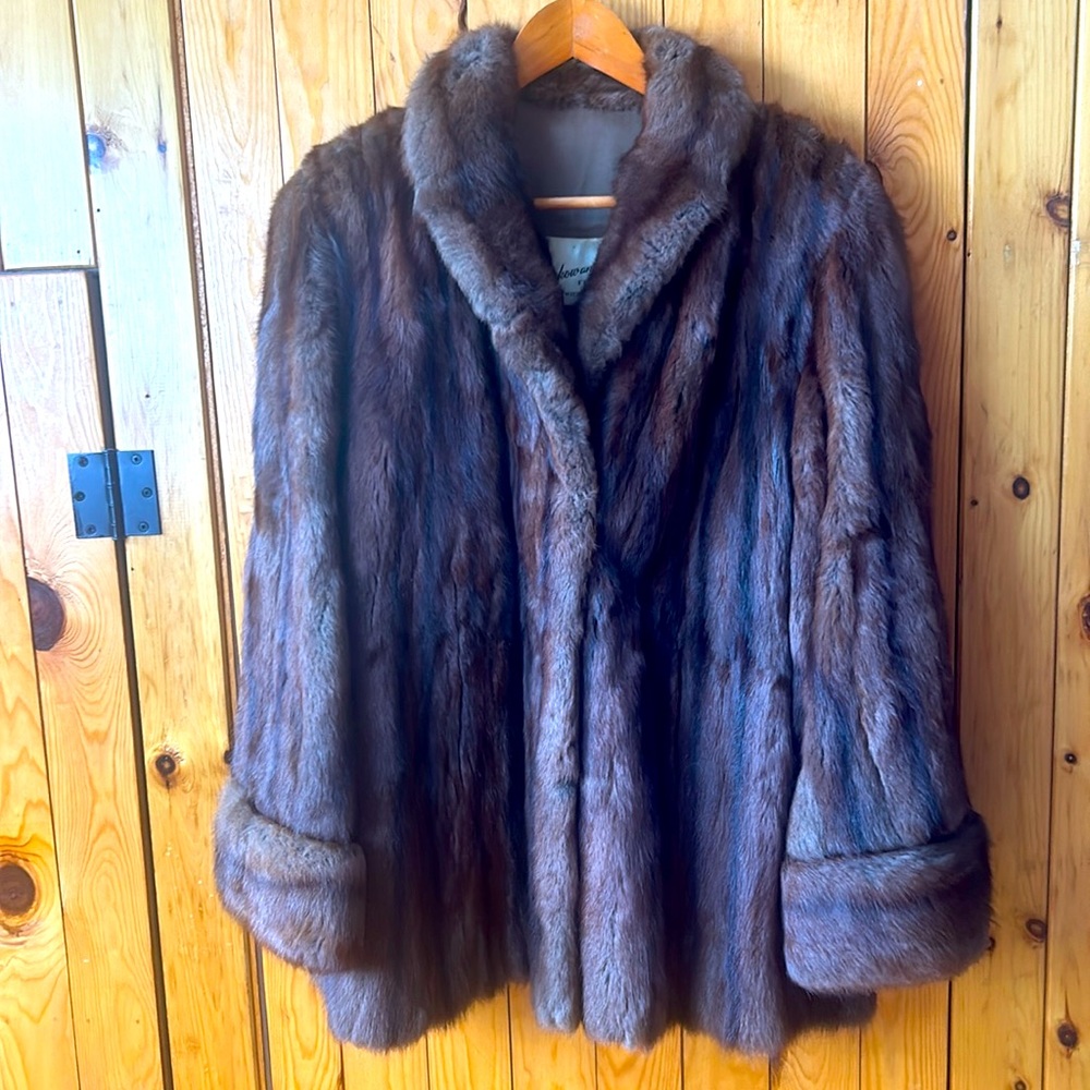 Women's Brown Faux Fur Coat - Classic Plush Outerwear